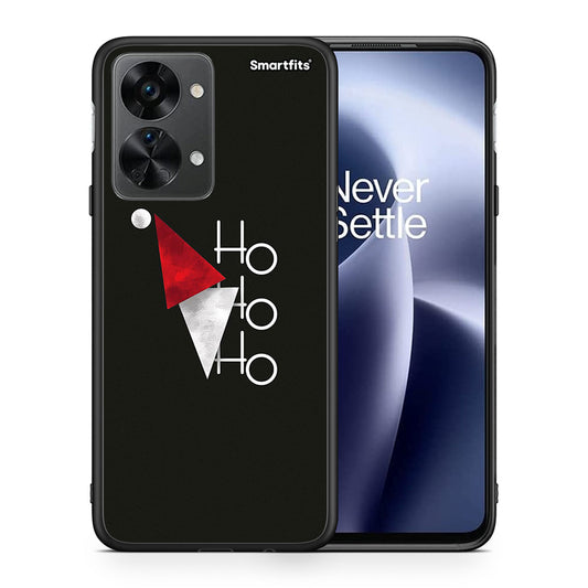 Θήκη OnePlus Nord 2T Minimal Christmas από τη Smartfits με σχέδιο στο πίσω μέρος και μαύρο περίβλημα | OnePlus Nord 2T Minimal Christmas case with colorful back and black bezels