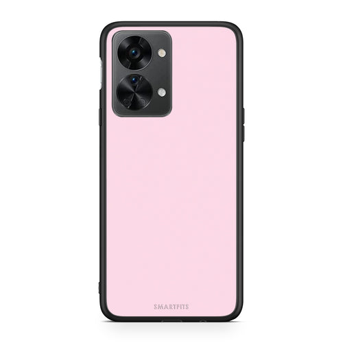 Θήκη OnePlus Nord 2T Pale Pink από τη Smartfits με σχέδιο στο πίσω μέρος και μαύρο περίβλημα | OnePlus Nord 2T Pale Pink case with colorful back and black bezels