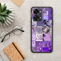 Thumbnail for Purple Aesthetic Collage - OnePlus Nord 2T θήκη