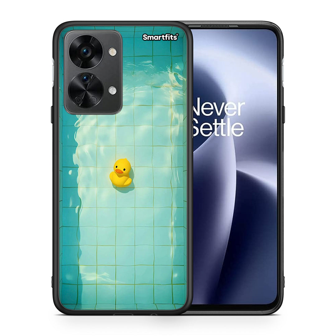 Θήκη OnePlus Nord 2T Yellow Duck από τη Smartfits με σχέδιο στο πίσω μέρος και μαύρο περίβλημα | OnePlus Nord 2T Yellow Duck case with colorful back and black bezels