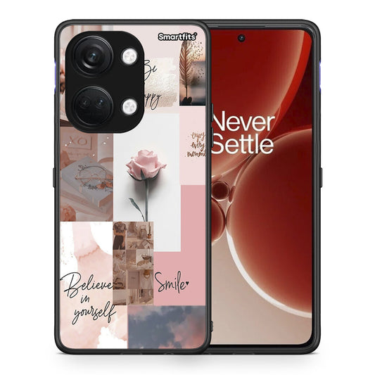 Θήκη OnePlus Nord 3 Aesthetic Collage από τη Smartfits με σχέδιο στο πίσω μέρος και μαύρο περίβλημα | OnePlus Nord 3 Aesthetic Collage case with colorful back and black bezels