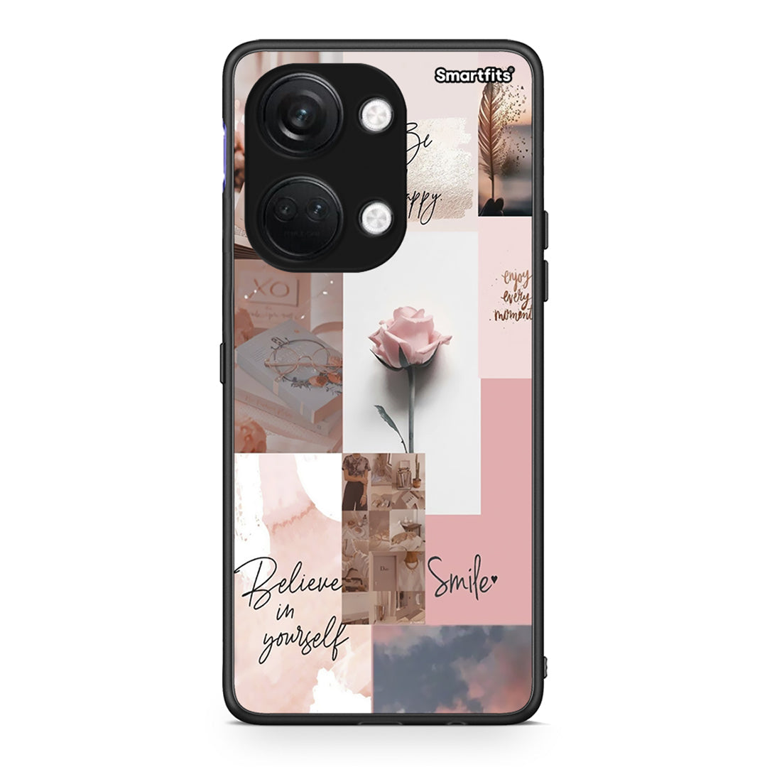 OnePlus Nord 3 Aesthetic Collage θήκη από τη Smartfits με σχέδιο στο πίσω μέρος και μαύρο περίβλημα | Smartphone case with colorful back and black bezels by Smartfits