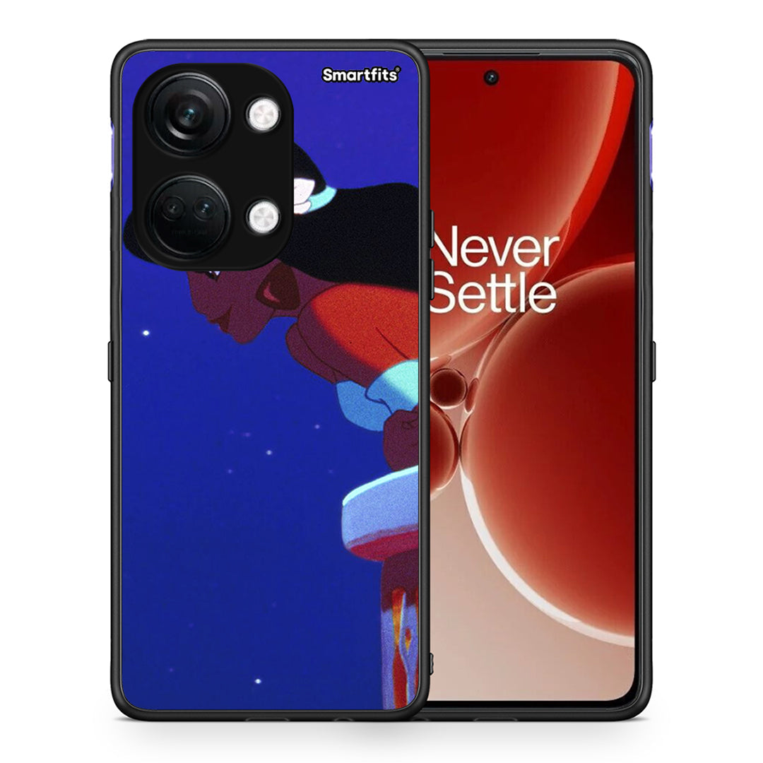 Θήκη OnePlus Nord 3 Alladin And Jasmine Love 2 από τη Smartfits με σχέδιο στο πίσω μέρος και μαύρο περίβλημα | OnePlus Nord 3 Alladin And Jasmine Love 2 case with colorful back and black bezels
