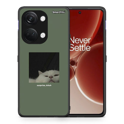 Θήκη OnePlus Nord 3 Bitch Surprise από τη Smartfits με σχέδιο στο πίσω μέρος και μαύρο περίβλημα | OnePlus Nord 3 Bitch Surprise case with colorful back and black bezels