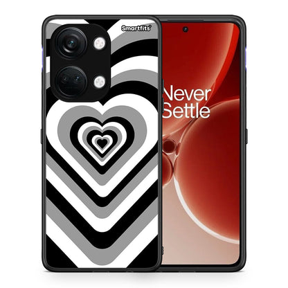 Θήκη OnePlus Nord 3 Black Hearts από τη Smartfits με σχέδιο στο πίσω μέρος και μαύρο περίβλημα | OnePlus Nord 3 Black Hearts case with colorful back and black bezels