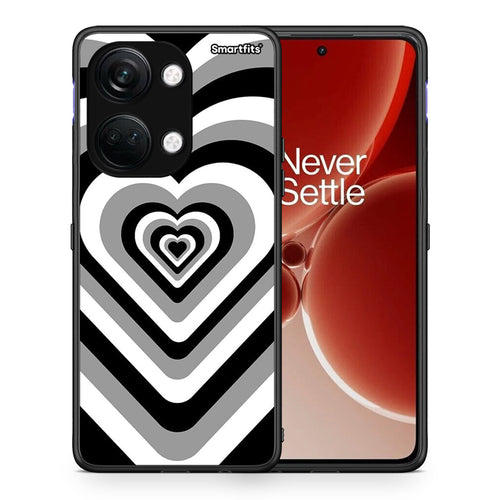 Θήκη OnePlus Nord 3 Black Hearts από τη Smartfits με σχέδιο στο πίσω μέρος και μαύρο περίβλημα | OnePlus Nord 3 Black Hearts case with colorful back and black bezels