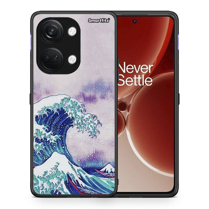 Θήκη OnePlus Nord 3 Blue Waves από τη Smartfits με σχέδιο στο πίσω μέρος και μαύρο περίβλημα | OnePlus Nord 3 Blue Waves case with colorful back and black bezels