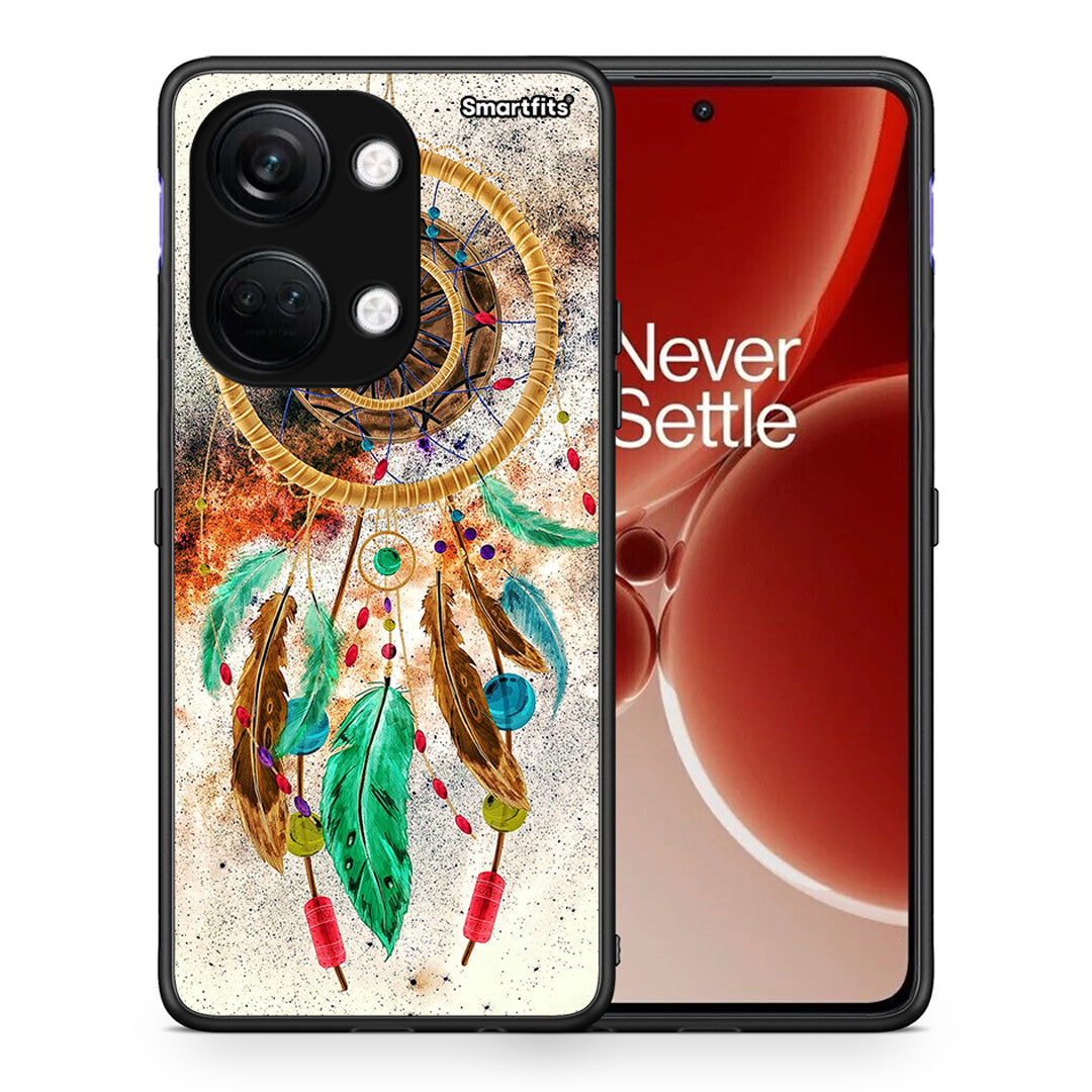 Θήκη OnePlus Nord 3 DreamCatcher Boho από τη Smartfits με σχέδιο στο πίσω μέρος και μαύρο περίβλημα | OnePlus Nord 3 DreamCatcher Boho case with colorful back and black bezels