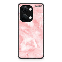 Thumbnail for 33 - OnePlus Nord 3 Pink Feather Boho case, cover, bumper