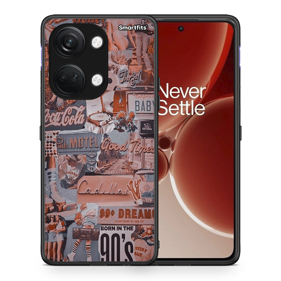 Θήκη OnePlus Nord 3 Born In 90s από τη Smartfits με σχέδιο στο πίσω μέρος και μαύρο περίβλημα | OnePlus Nord 3 Born In 90s case with colorful back and black bezels
