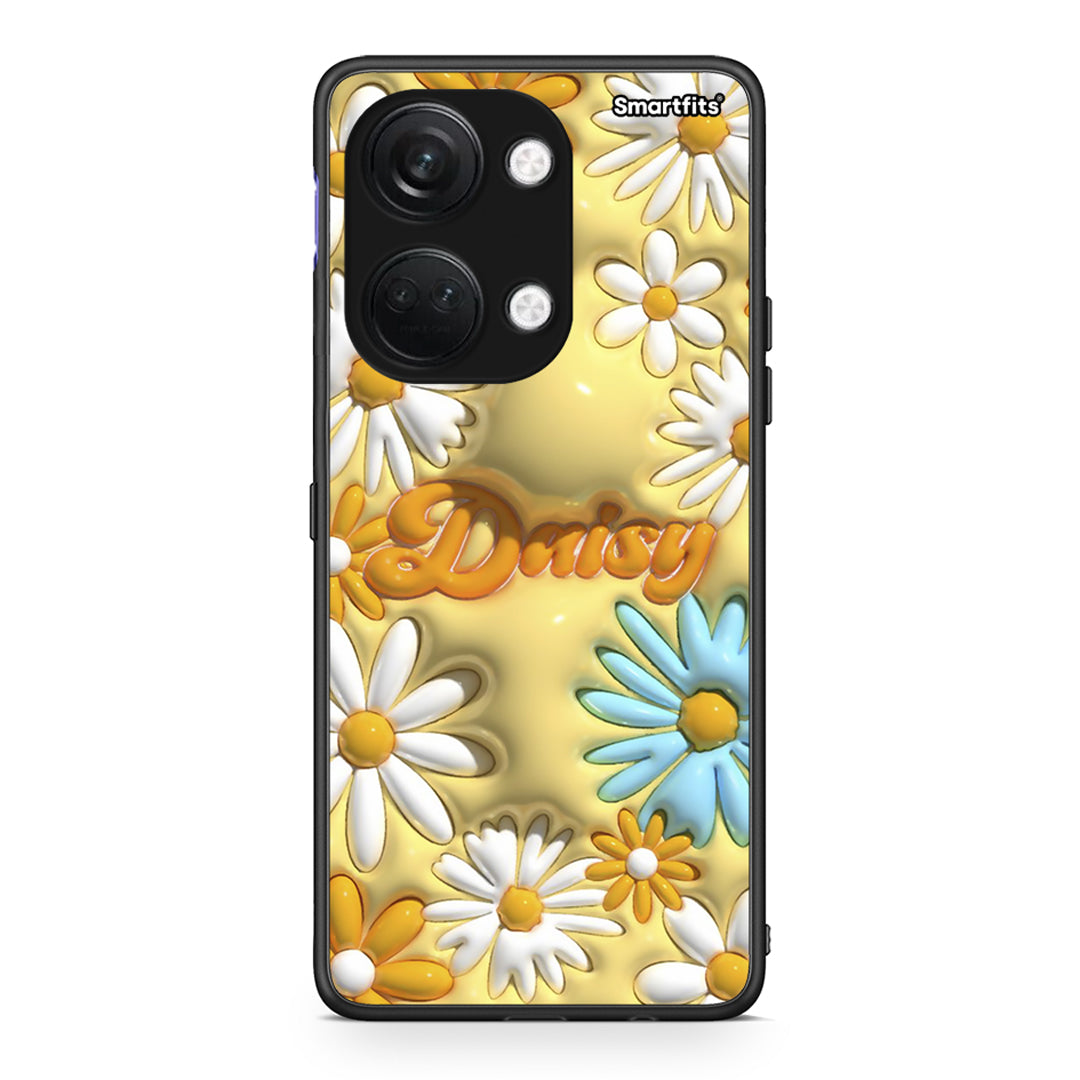 OnePlus Nord 3 Bubble Daisies θήκη από τη Smartfits με σχέδιο στο πίσω μέρος και μαύρο περίβλημα | Smartphone case with colorful back and black bezels by Smartfits