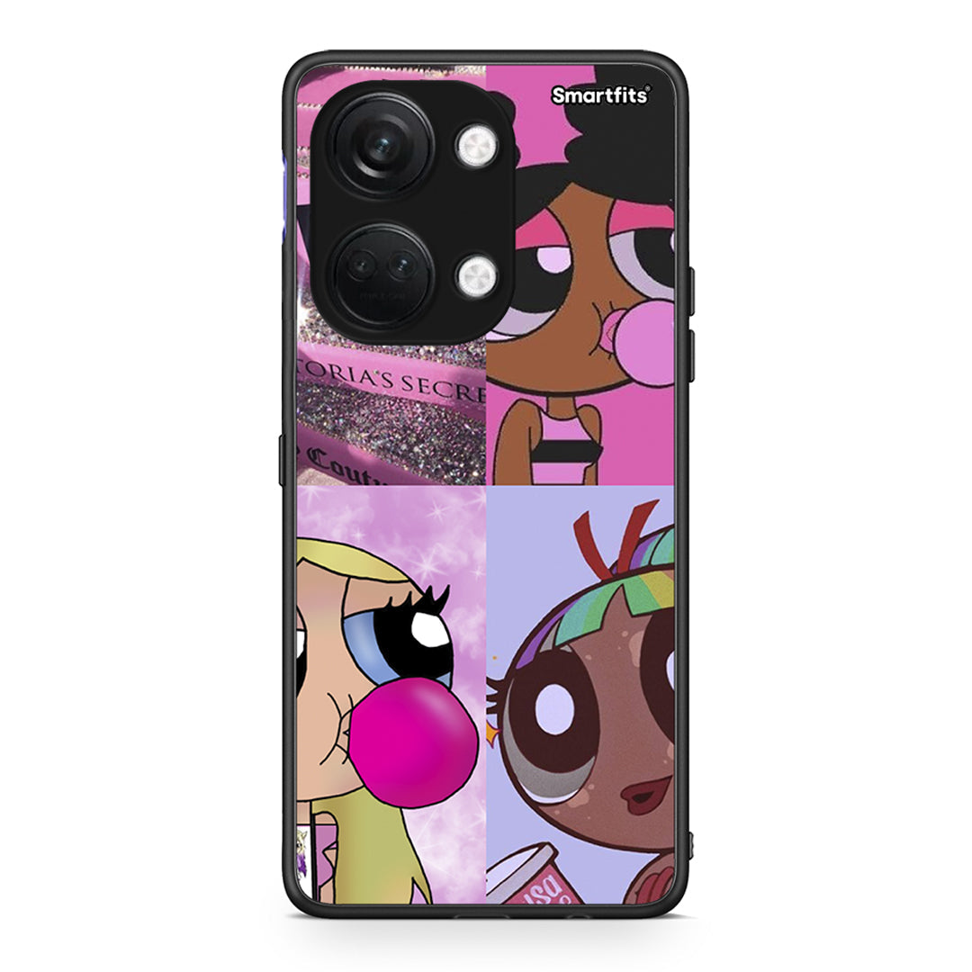 OnePlus Nord 3 Bubble Girls Θήκη Αγίου Βαλεντίνου από τη Smartfits με σχέδιο στο πίσω μέρος και μαύρο περίβλημα | Smartphone case with colorful back and black bezels by Smartfits