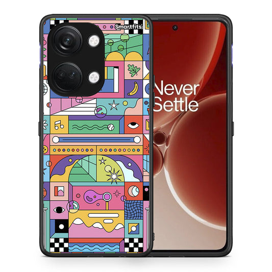 Θήκη OnePlus Nord 3 Bubbles Soap από τη Smartfits με σχέδιο στο πίσω μέρος και μαύρο περίβλημα | OnePlus Nord 3 Bubbles Soap case with colorful back and black bezels