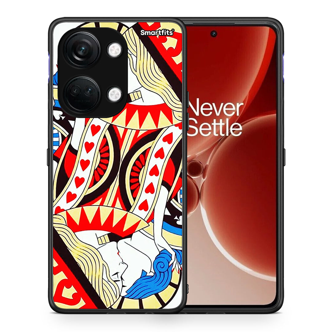 Θήκη OnePlus Nord 3 Card Love από τη Smartfits με σχέδιο στο πίσω μέρος και μαύρο περίβλημα | OnePlus Nord 3 Card Love case with colorful back and black bezels