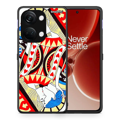 Θήκη OnePlus Nord 3 Card Love από τη Smartfits με σχέδιο στο πίσω μέρος και μαύρο περίβλημα | OnePlus Nord 3 Card Love case with colorful back and black bezels