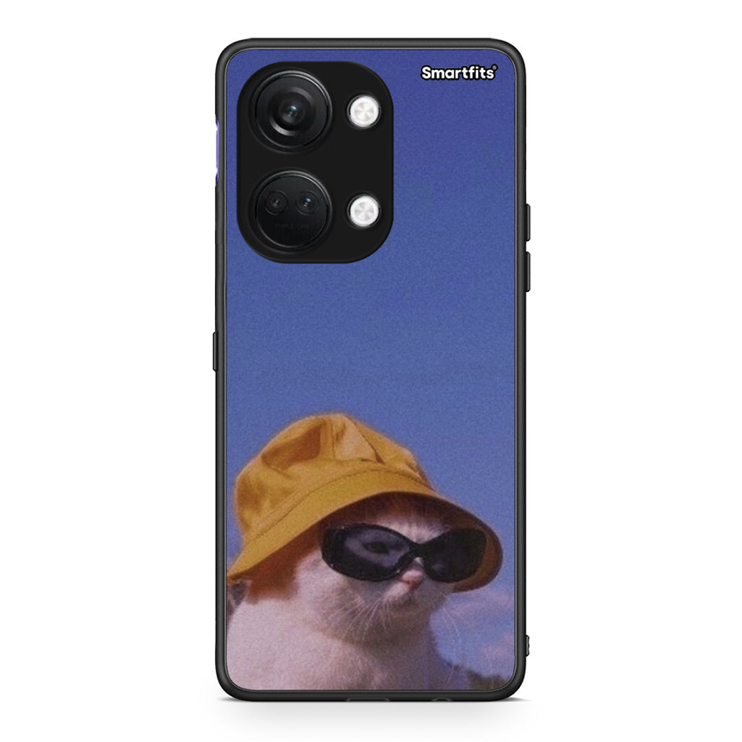 OnePlus Nord 3 Cat Diva θήκη από τη Smartfits με σχέδιο στο πίσω μέρος και μαύρο περίβλημα | Smartphone case with colorful back and black bezels by Smartfits