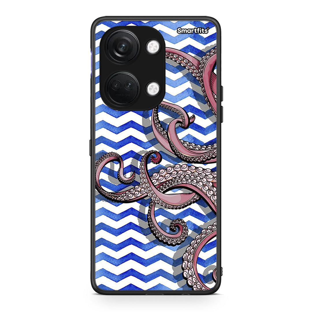 OnePlus Nord 3 Chevron Devilfish θήκη από τη Smartfits με σχέδιο στο πίσω μέρος και μαύρο περίβλημα | Smartphone case with colorful back and black bezels by Smartfits
