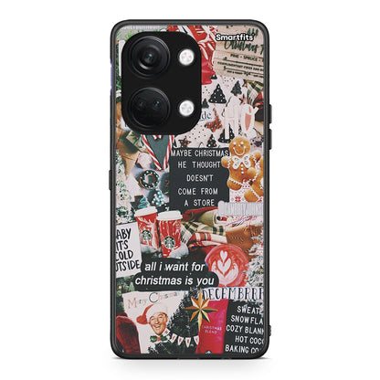 OnePlus Nord 3 Christmas Happiness θήκη από τη Smartfits με σχέδιο στο πίσω μέρος και μαύρο περίβλημα | Smartphone case with colorful back and black bezels by Smartfits