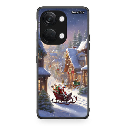 OnePlus Nord 3 Christmas Snow θήκη από τη Smartfits με σχέδιο στο πίσω μέρος και μαύρο περίβλημα | Smartphone case with colorful back and black bezels by Smartfits