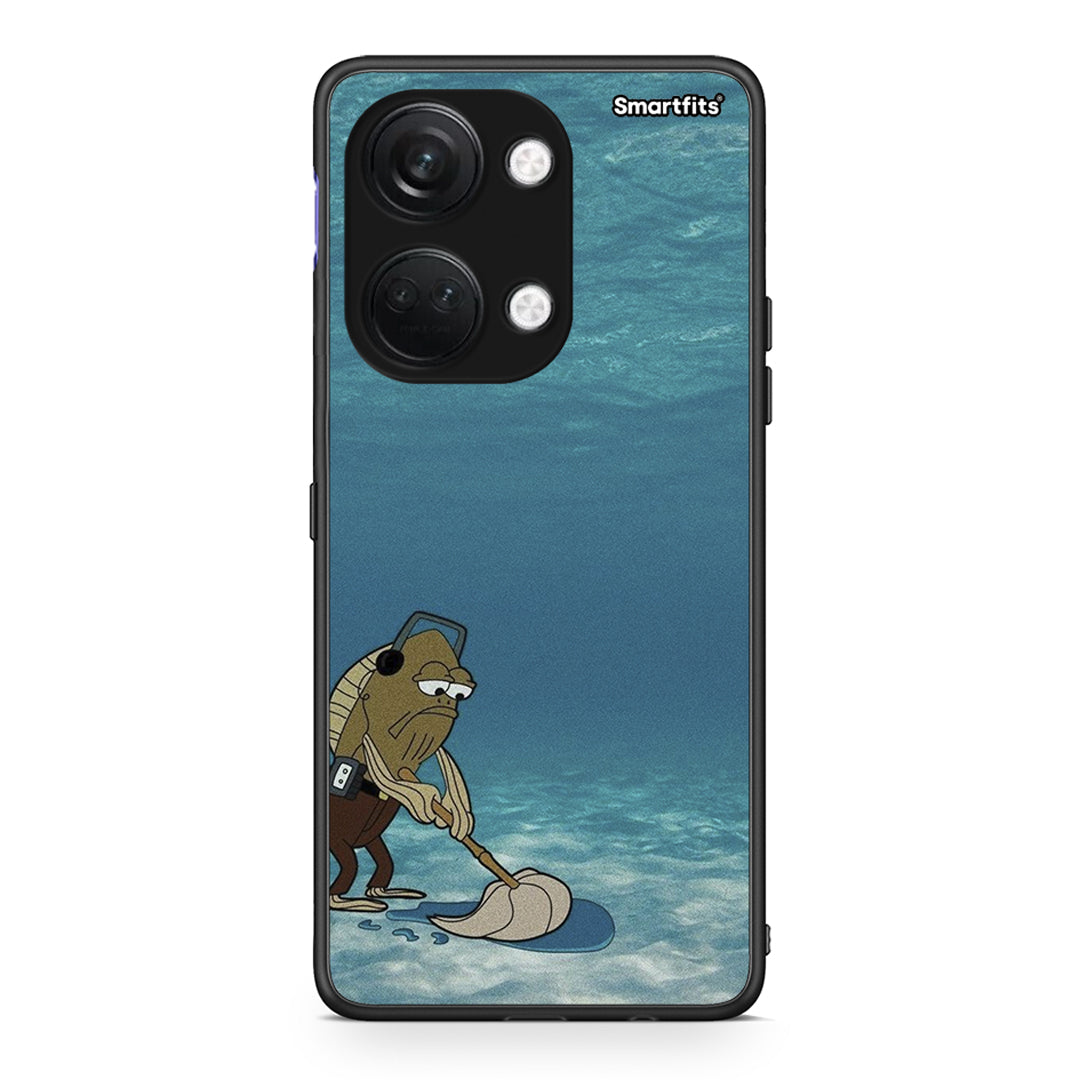 OnePlus Nord 3 Clean The Ocean Θήκη από τη Smartfits με σχέδιο στο πίσω μέρος και μαύρο περίβλημα | Smartphone case with colorful back and black bezels by Smartfits