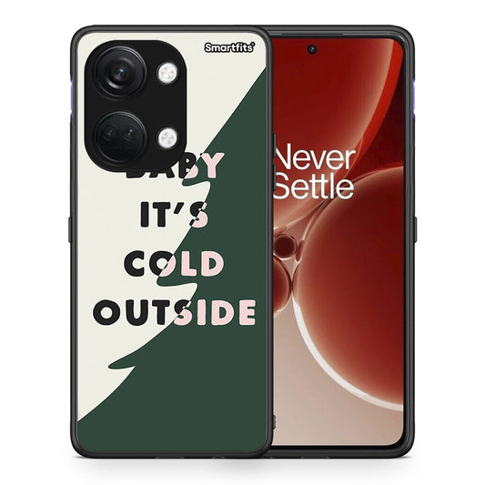 Θήκη OnePlus Nord 3 Cold Outside από τη Smartfits με σχέδιο στο πίσω μέρος και μαύρο περίβλημα | OnePlus Nord 3 Cold Outside case with colorful back and black bezels