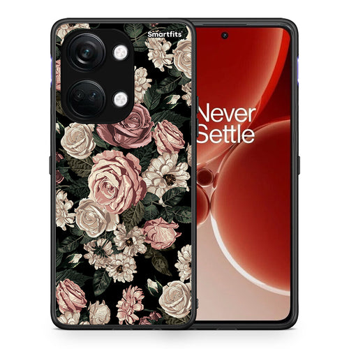 Θήκη OnePlus Nord 3 Wild Roses Flower από τη Smartfits με σχέδιο στο πίσω μέρος και μαύρο περίβλημα | OnePlus Nord 3 Wild Roses Flower case with colorful back and black bezels