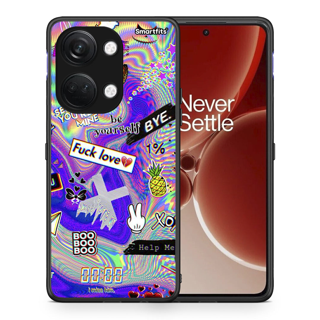 Θήκη OnePlus Nord 3 Game Over από τη Smartfits με σχέδιο στο πίσω μέρος και μαύρο περίβλημα | OnePlus Nord 3 Game Over case with colorful back and black bezels