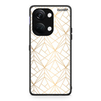 Thumbnail for 111 - OnePlus Nord 3 Luxury White Geometric case, cover, bumper