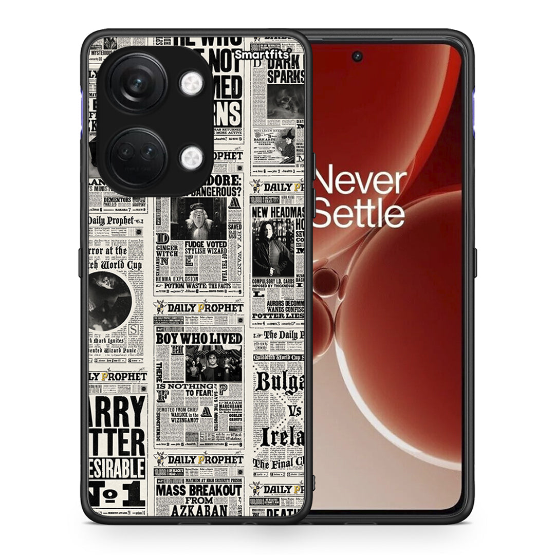 Θήκη OnePlus Nord 3 Harry Paper από τη Smartfits με σχέδιο στο πίσω μέρος και μαύρο περίβλημα | OnePlus Nord 3 Harry Paper case with colorful back and black bezels