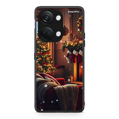 OnePlus Nord 3 Home For Christmas θήκη από τη Smartfits με σχέδιο στο πίσω μέρος και μαύρο περίβλημα | Smartphone case with colorful back and black bezels by Smartfits
