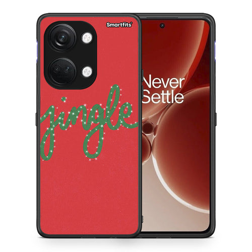 Θήκη OnePlus Nord 3 Jingle Xmas από τη Smartfits με σχέδιο στο πίσω μέρος και μαύρο περίβλημα | OnePlus Nord 3 Jingle Xmas case with colorful back and black bezels