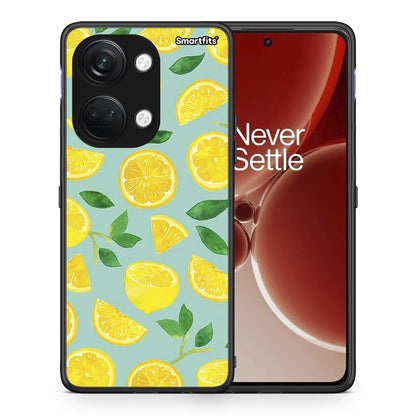 Θήκη OnePlus Nord 3 Lemons από τη Smartfits με σχέδιο στο πίσω μέρος και μαύρο περίβλημα | OnePlus Nord 3 Lemons case with colorful back and black bezels