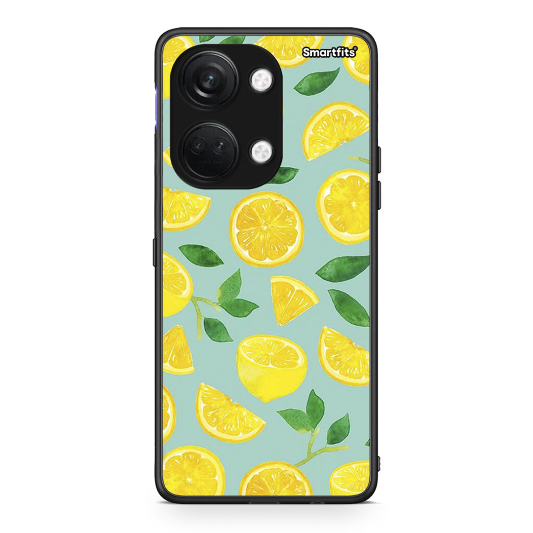 OnePlus Nord 3 Lemons θήκη από τη Smartfits με σχέδιο στο πίσω μέρος και μαύρο περίβλημα | Smartphone case with colorful back and black bezels by Smartfits