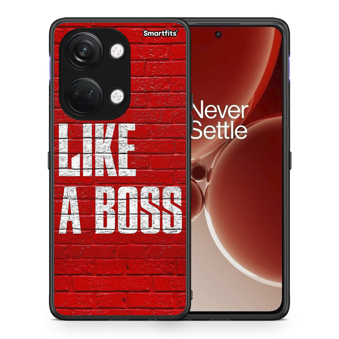 Θήκη OnePlus Nord 3 Like A Boss από τη Smartfits με σχέδιο στο πίσω μέρος και μαύρο περίβλημα | OnePlus Nord 3 Like A Boss case with colorful back and black bezels