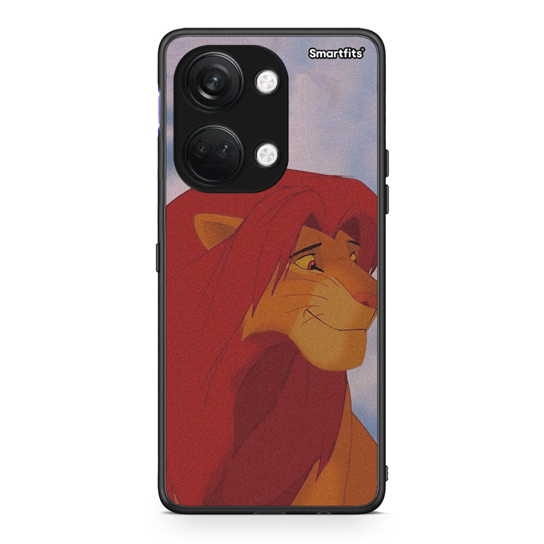 OnePlus Nord 3 Lion Love 1 Θήκη Αγίου Βαλεντίνου από τη Smartfits με σχέδιο στο πίσω μέρος και μαύρο περίβλημα | Smartphone case with colorful back and black bezels by Smartfits