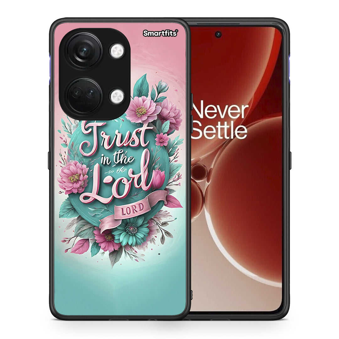 Θήκη OnePlus Nord 3 Lord Trust από τη Smartfits με σχέδιο στο πίσω μέρος και μαύρο περίβλημα | OnePlus Nord 3 Lord Trust case with colorful back and black bezels