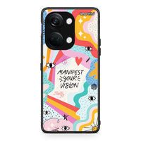Thumbnail for OnePlus Nord 3 Manifest Your Vision θήκη από τη Smartfits με σχέδιο στο πίσω μέρος και μαύρο περίβλημα | Smartphone case with colorful back and black bezels by Smartfits