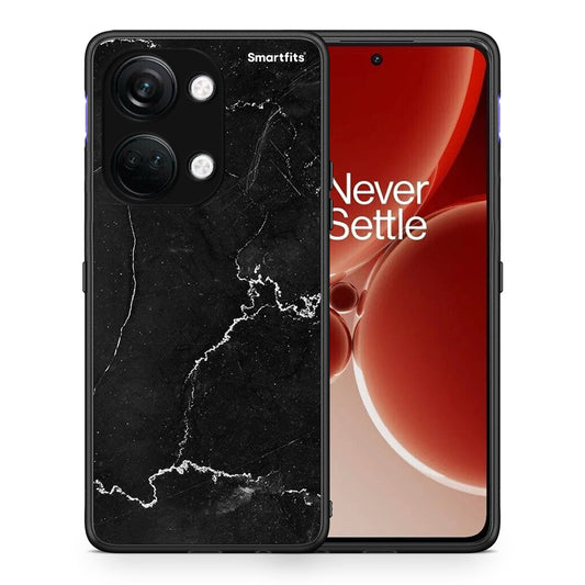 Θήκη OnePlus Nord 3 Marble Black από τη Smartfits με σχέδιο στο πίσω μέρος και μαύρο περίβλημα | OnePlus Nord 3 Marble Black case with colorful back and black bezels