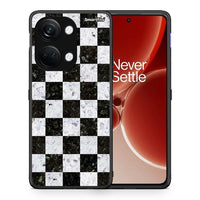 Thumbnail for Θήκη OnePlus Nord 3 Square Geometric Marble από τη Smartfits με σχέδιο στο πίσω μέρος και μαύρο περίβλημα | OnePlus Nord 3 Square Geometric Marble case with colorful back and black bezels