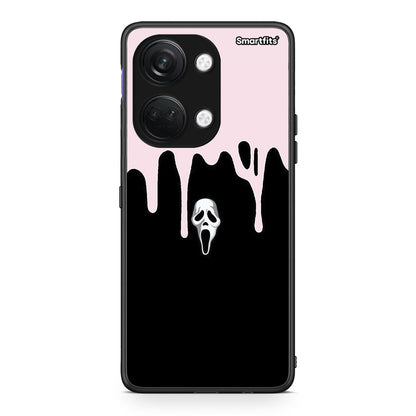 OnePlus Nord 3 Melting Halloween Mask Θήκη από τη Smartfits με σχέδιο στο πίσω μέρος και μαύρο περίβλημα | Smartphone case with colorful back and black bezels by Smartfits
