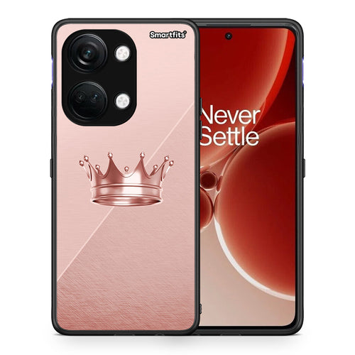 Θήκη OnePlus Nord 3 Crown Minimal από τη Smartfits με σχέδιο στο πίσω μέρος και μαύρο περίβλημα | OnePlus Nord 3 Crown Minimal case with colorful back and black bezels