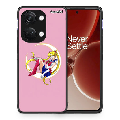 Θήκη OnePlus Nord 3 Moon Girl από τη Smartfits με σχέδιο στο πίσω μέρος και μαύρο περίβλημα | OnePlus Nord 3 Moon Girl case with colorful back and black bezels