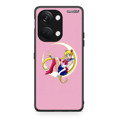 OnePlus Nord 3 Moon Girl θήκη από τη Smartfits με σχέδιο στο πίσω μέρος και μαύρο περίβλημα | Smartphone case with colorful back and black bezels by Smartfits