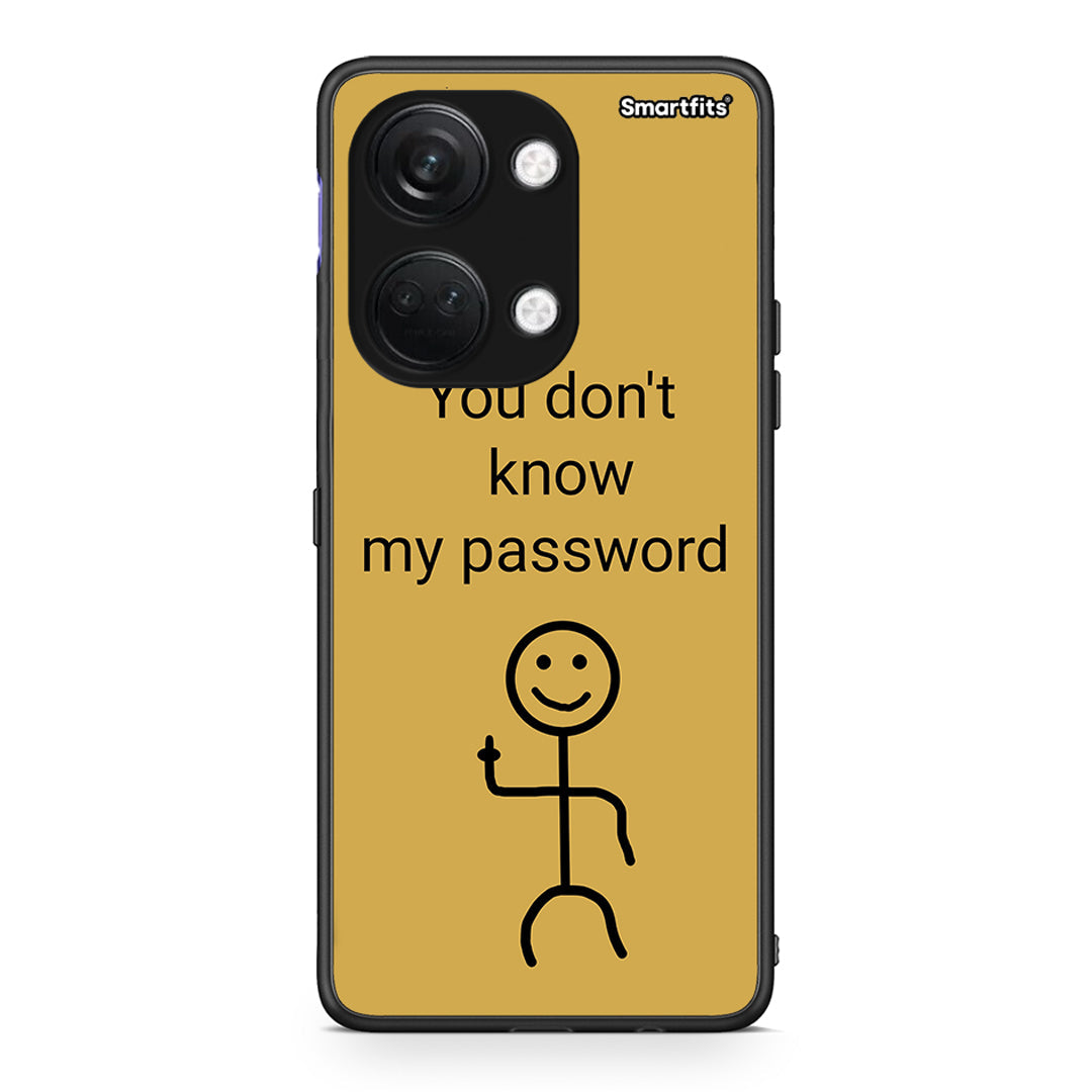 OnePlus Nord 3 My Password Θήκη από τη Smartfits με σχέδιο στο πίσω μέρος και μαύρο περίβλημα | Smartphone case with colorful back and black bezels by Smartfits