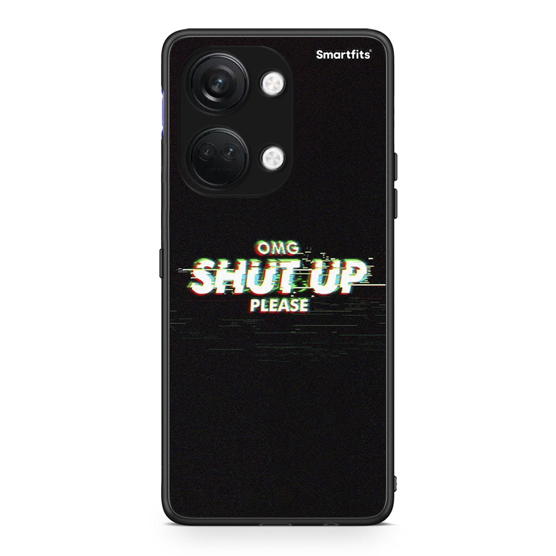 OnePlus Nord 3 OMG ShutUp θήκη από τη Smartfits με σχέδιο στο πίσω μέρος και μαύρο περίβλημα | Smartphone case with colorful back and black bezels by Smartfits