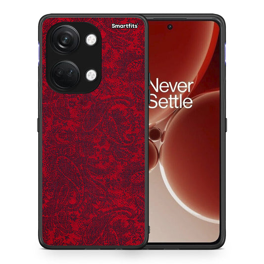 Θήκη OnePlus Nord 3 Paisley Cashmere από τη Smartfits με σχέδιο στο πίσω μέρος και μαύρο περίβλημα | OnePlus Nord 3 Paisley Cashmere case with colorful back and black bezels