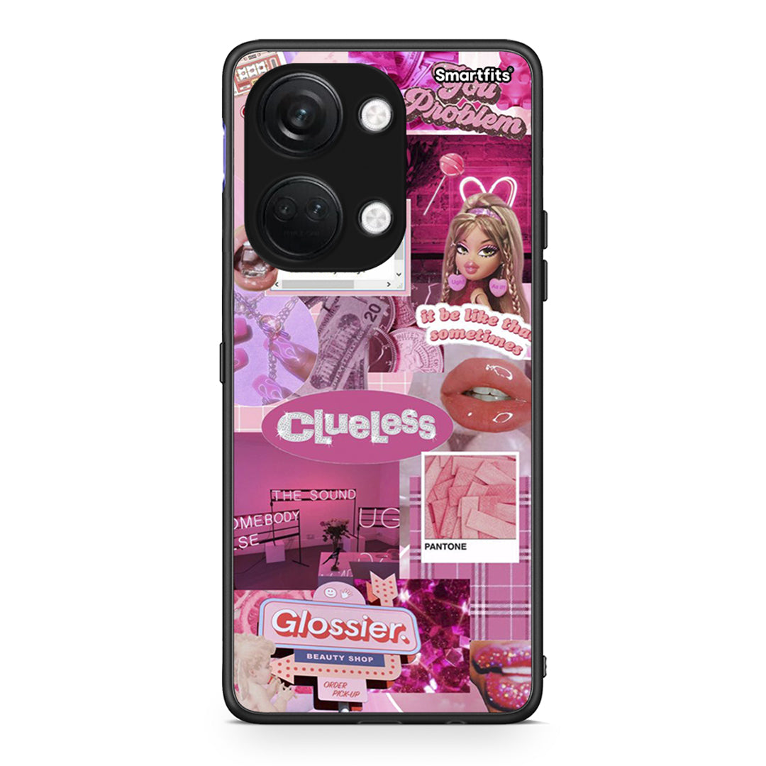 OnePlus Nord 3 Pink Love Θήκη Αγίου Βαλεντίνου από τη Smartfits με σχέδιο στο πίσω μέρος και μαύρο περίβλημα | Smartphone case with colorful back and black bezels by Smartfits
