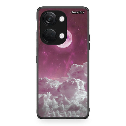 OnePlus Nord 3 Pink Moon Θήκη από τη Smartfits με σχέδιο στο πίσω μέρος και μαύρο περίβλημα | Smartphone case with colorful back and black bezels by Smartfits