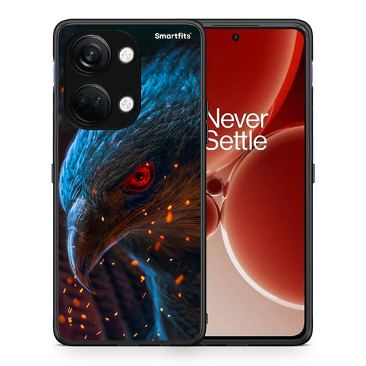Θήκη OnePlus Nord 3 Eagle PopArt από τη Smartfits με σχέδιο στο πίσω μέρος και μαύρο περίβλημα | OnePlus Nord 3 Eagle PopArt case with colorful back and black bezels
