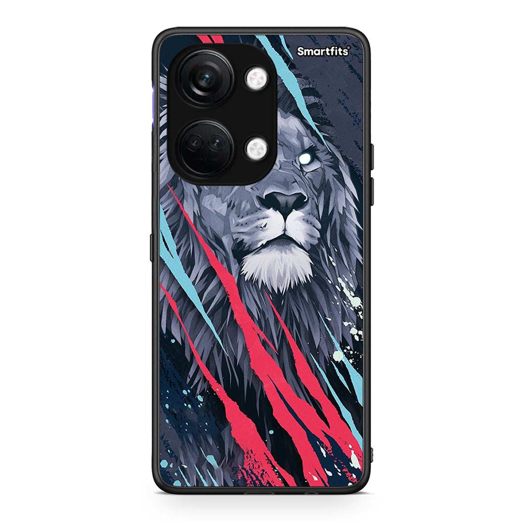 4 - OnePlus Nord 3 Lion Designer PopArt case, cover, bumper